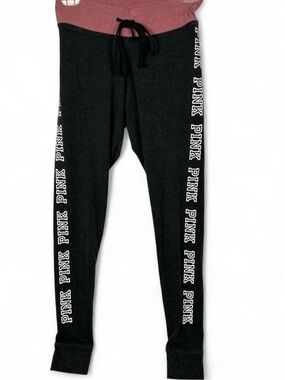 Y2K Victoria's Secret PINK Red & Grey Yoga Pants